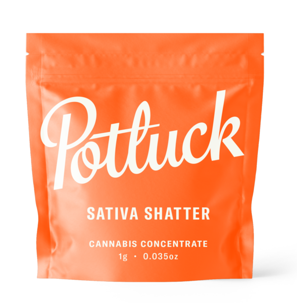 Potluck - Sativa Shatter - cannabis Concentrate | MMJDirect Canada