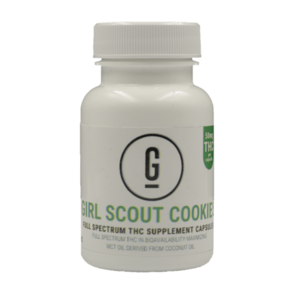GRASS – THC Capsules – Girl Scout Cookies – 50mg | MMJDirect Canada