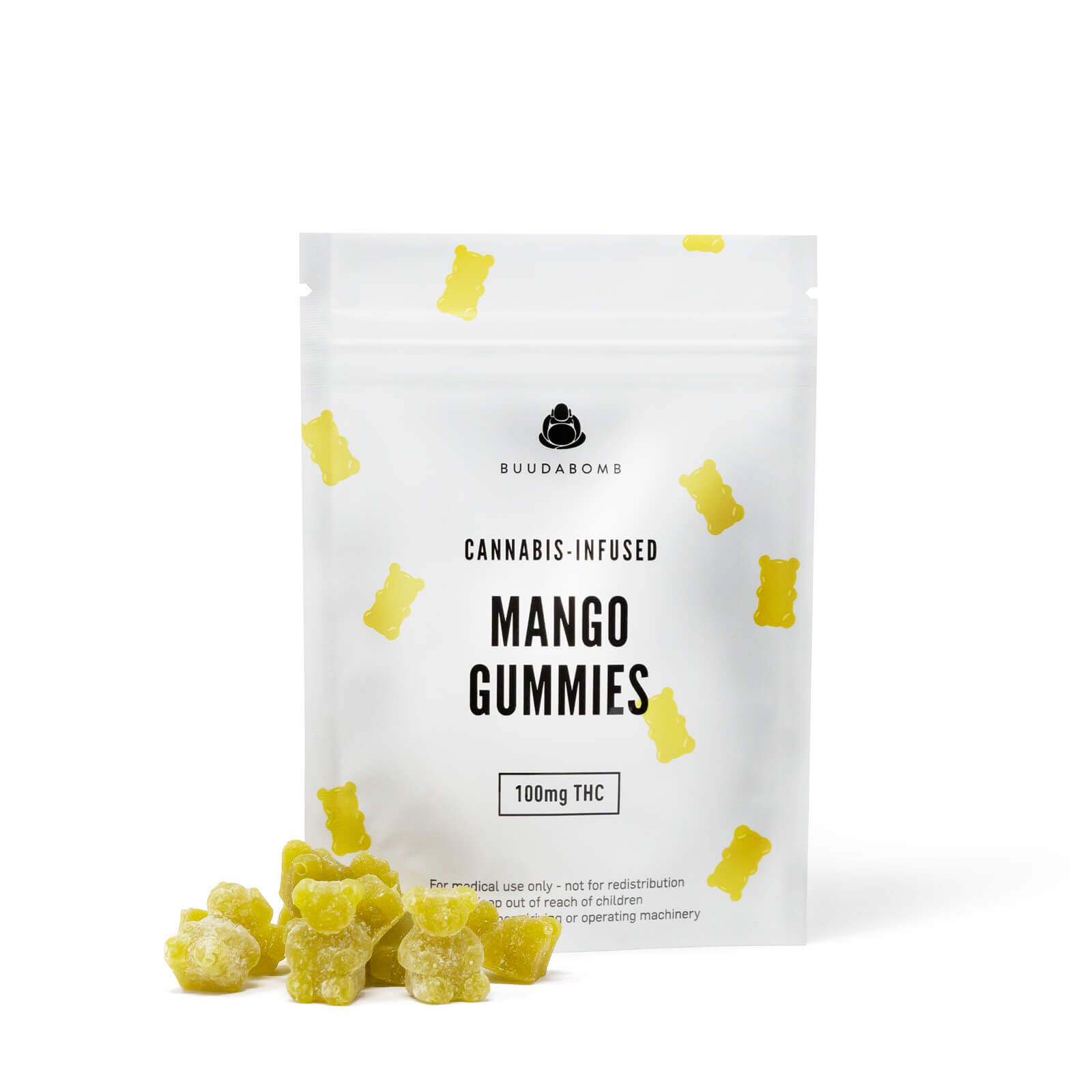 Buudabomb – Mango Gummies 100mg THC | MMJDirect Canada Buudabomb – Mango Gummies 100mg THC | MMJDirect Canada