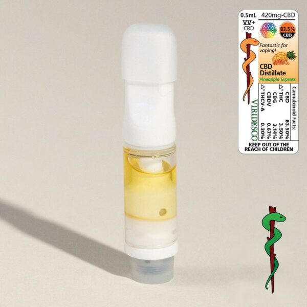 Viridesco – CBD Vape Cart – Pineapple Express 0.5ml | MMJDirect Canada