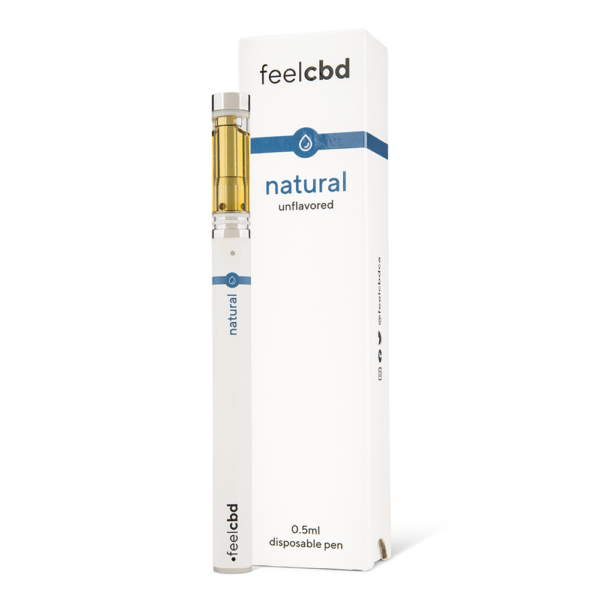FeelCBD – Natural – Disposable CBD Vape Pen 0.5ml | MMJDirect Canada