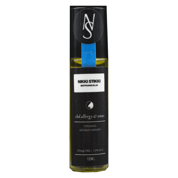 Nikki Stikki Botanicals – Organic Aromatherapy – CBD Allergy and Sinus Roller 100mg CBD | MMJDirect Canada