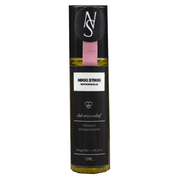 Nikki Stikki Botanicals – Organic Aromatherapy – CBD Stress Relief Roller 100mg CBD | MMJDirect Canada
