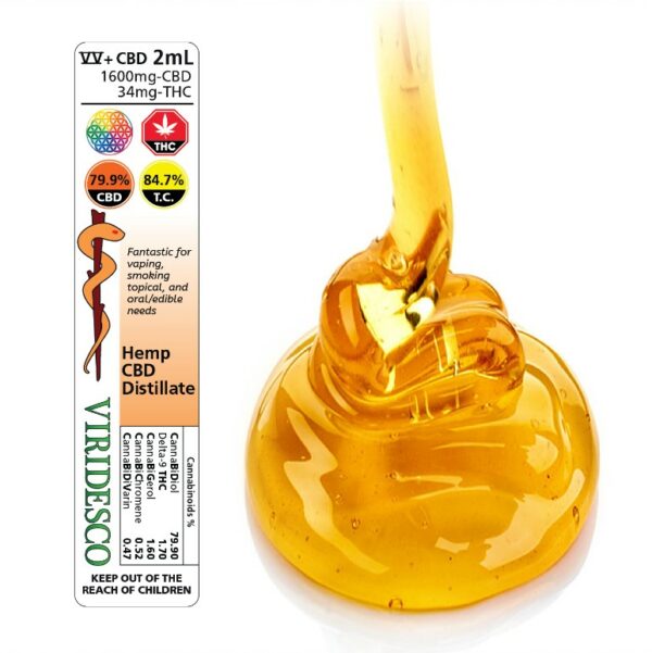 Viridesco – CBD Distillate – 2ml | MMJDirect Canada