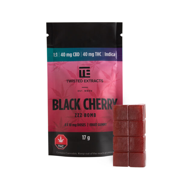 Twisted Extracts – Black Cherry 1:1 Zzz Bombs | MMJDirect Canada