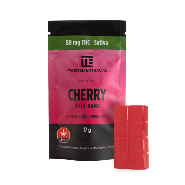 Twisted Extracts – Cherry Jelly Bomb – Sativa – 80mg THC | MMJDirect Canada