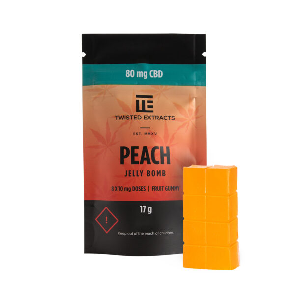 Twisted Extracts – Peach Jelly Bombs – CBD | MMJDirect Canada
