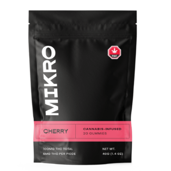Mikro – THC Gummies – 100mg THC – Cherry | MMJDirect Canada