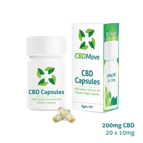 CBD Move – CBD Capsules – 200mg CBD | MMJDirect Canada