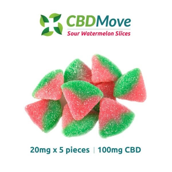CBD Move – CBD Gummies – Watermelon – 100mg CBD | MMJDirect Canada