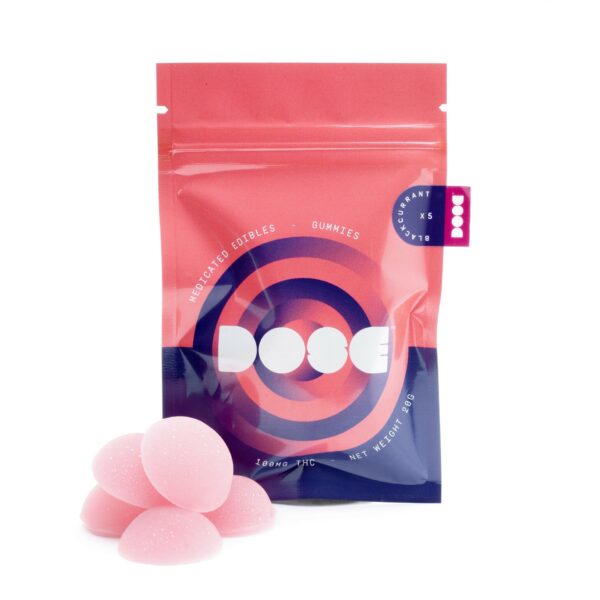 Dose Edibles Gummies – Blackcurrant | MMJDirect Canada