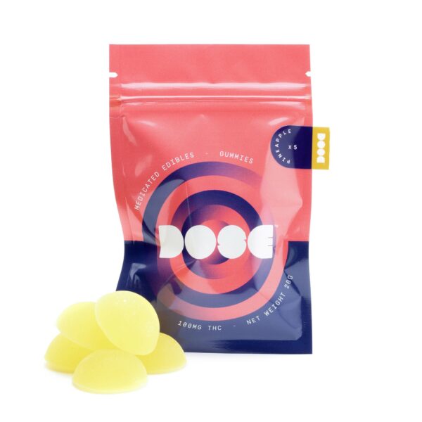 Dose Edibles Gummies – Pineapple | MMJDirect Canada