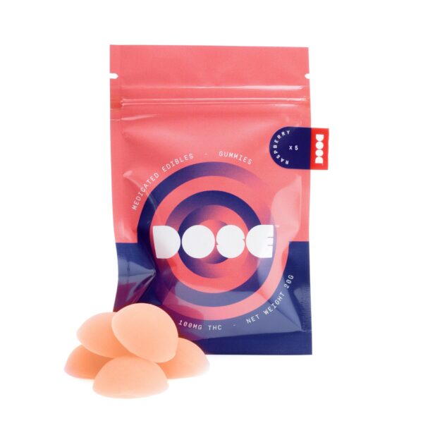 Dose Edibles Gummies – Raspberry | MMJDirect Canada