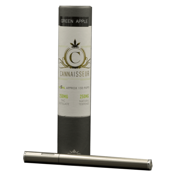Cannaisseur – Disposable THC Distillate Pen – Green Apple 0.5ml | MMJDirect Canada