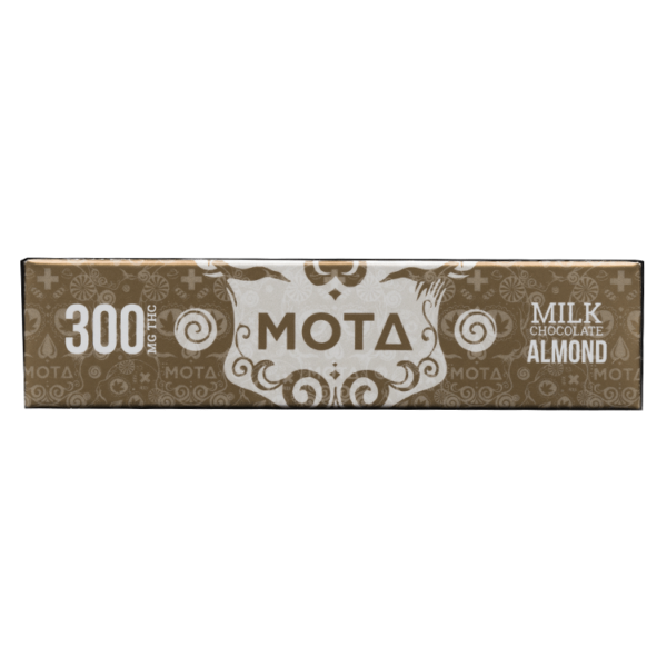 MOTA Edibles – Milk Chocolate Almond Bar – 300mg THC | MMJDirect Canada