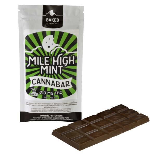 Baked Edibles – Mile High Mint Cannabar 210mg THC | MMJDirect Canada