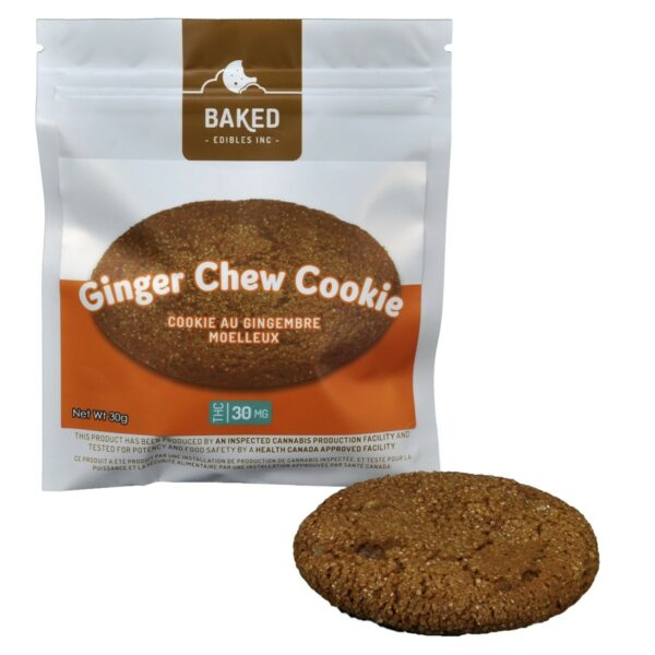 Baked Edibles – Cookie – Ginger Chew 30mg THC | MMJDirect Canada