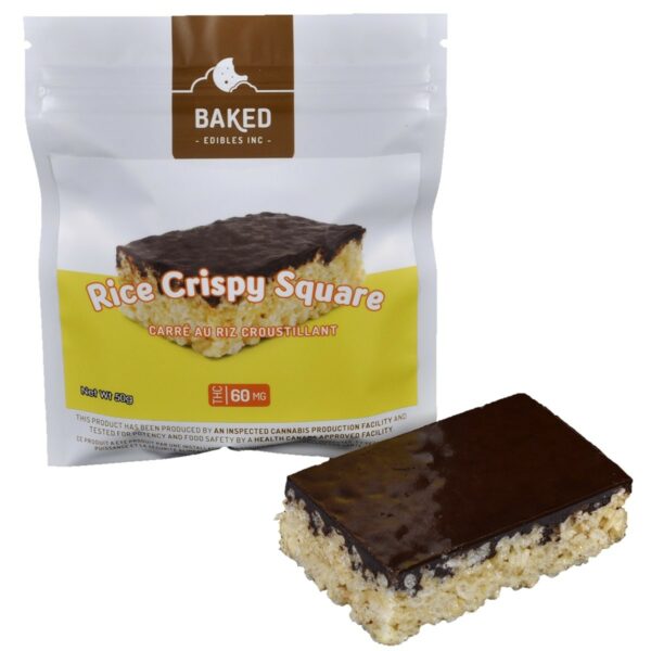Baked Edibles – Rice Crispy Squares 60mg THC | MMJDirect Canada