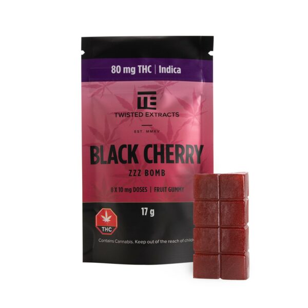Twisted Extracts – Black Cherry – Zzz Bombs – 80mg THC | MMJDirect Canada