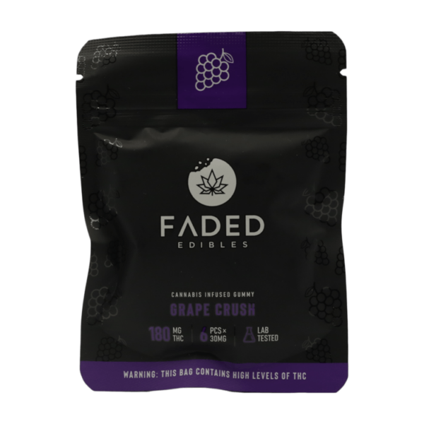 Faded Edibles – Grape Crush – 180mg | MMJDirect Canada