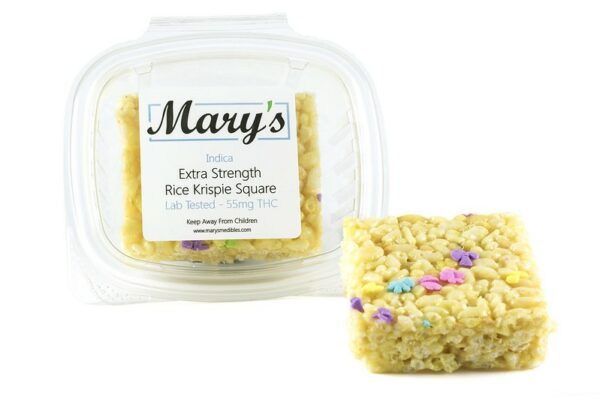 Mary’s Medibles – Extra Strength Rice Krispie Square – 55mg THC (Indica) | MMJDirect Canada