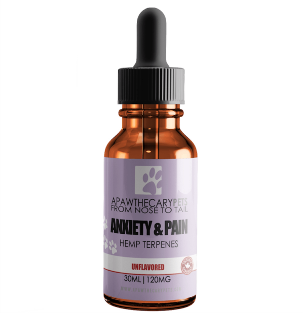 Apawthecary Pets – Anxiety & Pain Tincture – Unflavoured 120mg | MMJDirect Canada