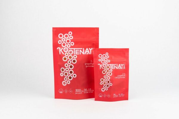Kootenay Labs – 2:1 Gummies – Grapefruit (10mgCBD/5mgTHC) – 75mg | MMJDirect Canada