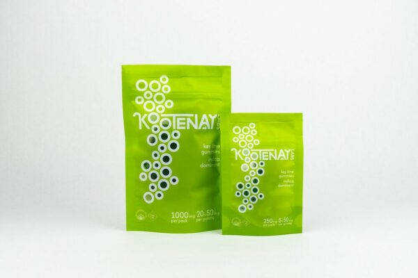 Kootenay Labs – Indica Gummies – Key Lime – 250mg THC | MMJDirect Canada