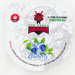 The Green Samurai – Blueberry Gummies – 150mg | MMJDirect Canada