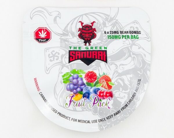 The Green Samurai – Fruit Pack Gummies – 150mg | MMJDirect Canada