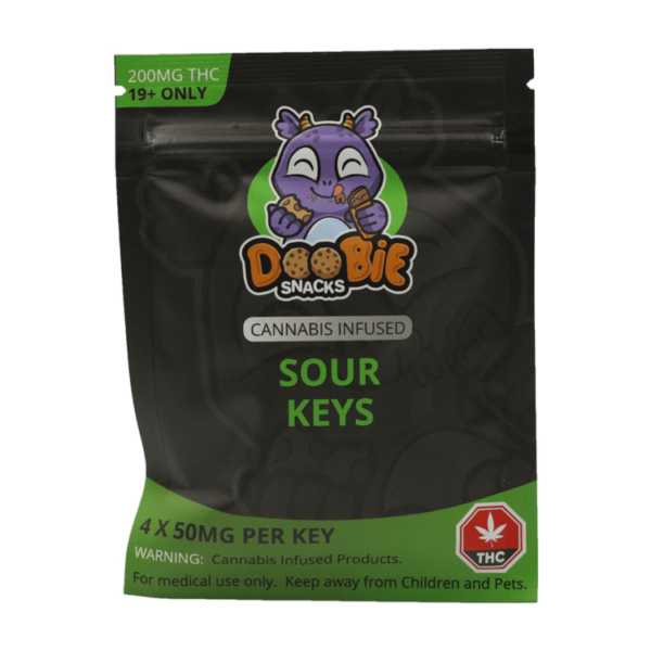 Doobie Snacks – CBD Sour Gummy Bears – 150mg CBD | MMJDirect Canada