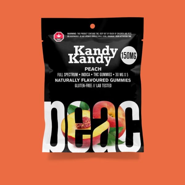 Kandy Kandy – Peach Gummies | MMJDirect Canada
