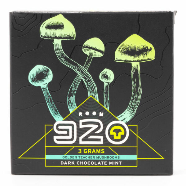 Room 920 – Mushroom Chocolate Bar – Dark Chocolate Mint – 3 grams | MMJDirect Canada