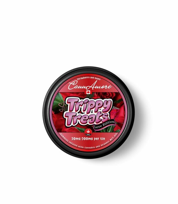 Trippy Treats – Strawberry Guava – CannAmore Love Edition – 500mg THC | MMJDirect Canada