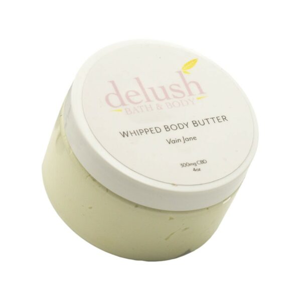 Delush Bath and Body – Whipped Body Butter – Vain Jane 300mg CBD | MMJDirect Canada