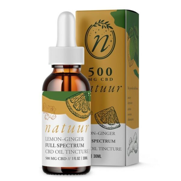 Natuur – Full Spectrum CBD Oil Tincture – Lemon Ginger – 1000mg | MMJDirect Canada