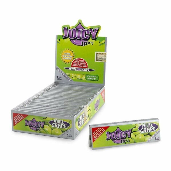 Juicy Jay’s – Hemp Papers (1.25 inch) – White Grape | MMJDirect Canada