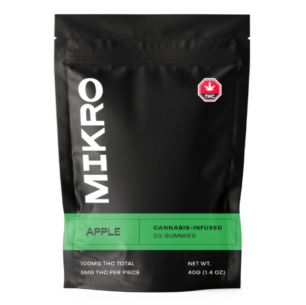Mikro – THC Gummies – 100mg THC – Apple | MMJDirect Canada