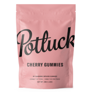 Potluck Extracts – Cherry Gummies – 200mg THC | MMJDirect Canada