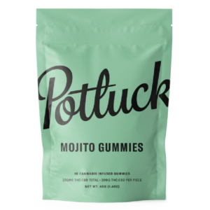 Potluck Extracts – Mojito Gummies (1:1) – 100mg THC / 100mg CBD | MMJDirect Canada