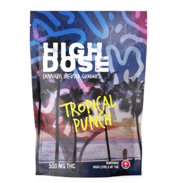 High Dose – cannabis Infused Gummies – Tropical Punch – 500mg/1000mg | MMJDirect Canada