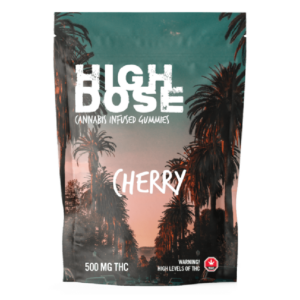 High Dose – cannabis Infused Gummies – Cherry – 500mg/1000mg | MMJDirect Canada