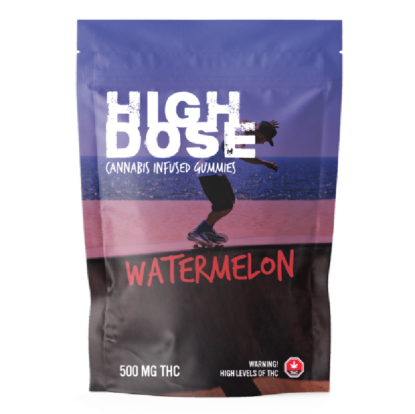 High Dose – cannabis Infused Gummies – Watermelon – 500mg/1000mg | MMJDirect Canada