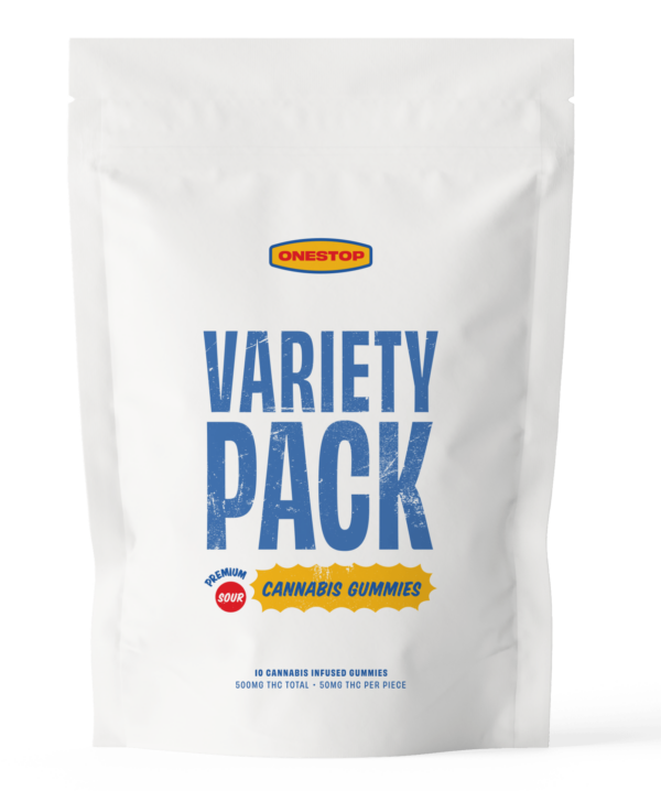 OneStop – Sour Pineapple THC Gummies 500mg | MMJDirect Canada