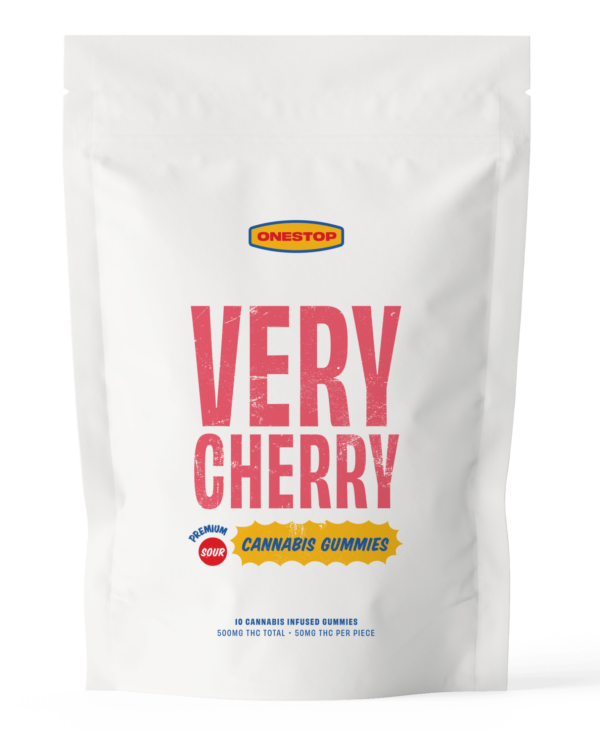 Onestop – Very Cherry THC Gummies 500mg | MMJDirect Canada