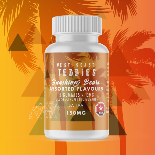 West Coast Teddies – Sunshine Bears – Sativa (150mg) | MMJDirect Canada