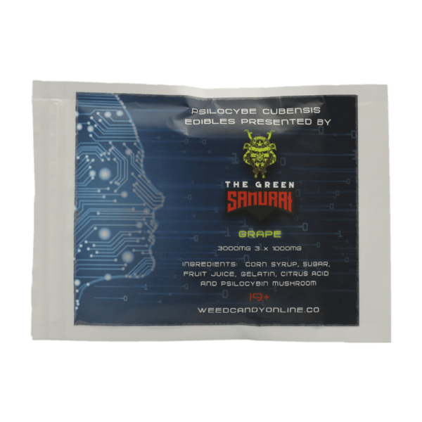 The Green Samurai – Shroom Gummies – Grape – 3g | MMJDirect Canada