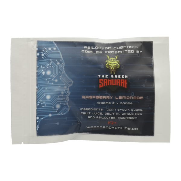 The Green Samurai – Shroom Gummies – Raspberry Lemonade – 1g | MMJDirect Canada