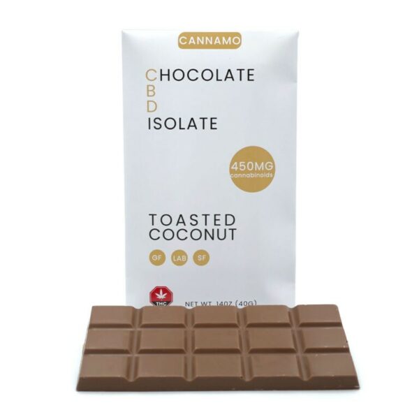 Cannamo – CBD Chocolate Isolate – 450mg – Toasted Coconut | MMJDirect Canada