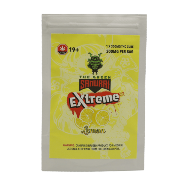 Green Samurai Extreme – Lemon Gummy – 300mg THC | MMJDirect Canada